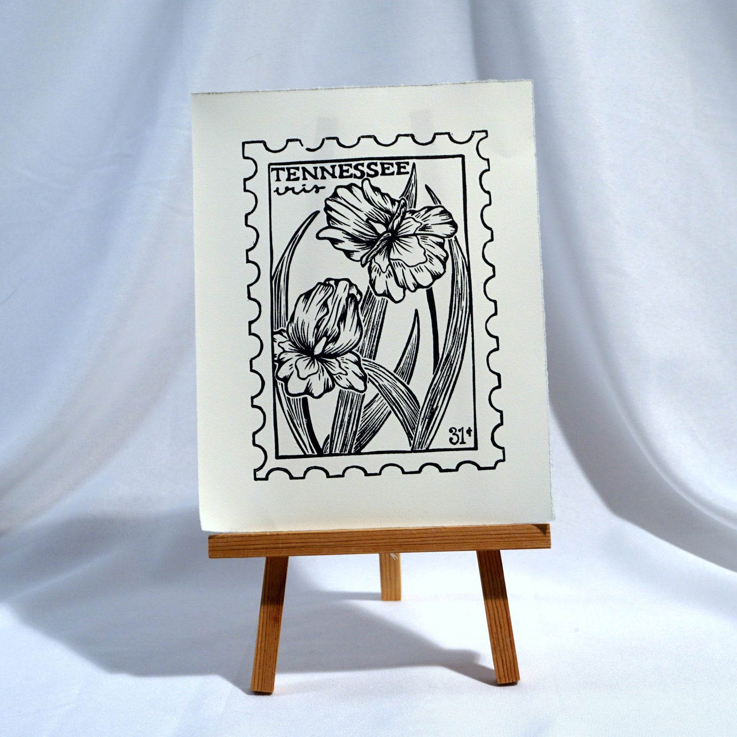 Tennessee Iris Postage Stamp Print