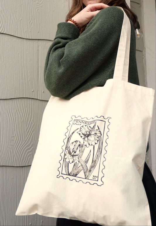 Tennessee Iris Canvas Tote
